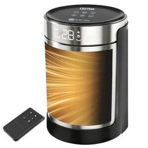 Space Heater, 1500W Electric Heater with Thermostat, 70 Oscillation, Remote cont